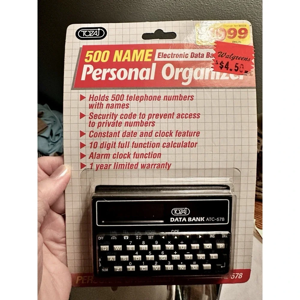 NEW Vtg Tozai ATC-578 Personal Information Organizer PDA Electronic‎ Data Bank
